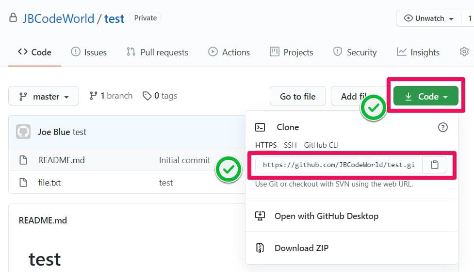 cloning repository on GitHub