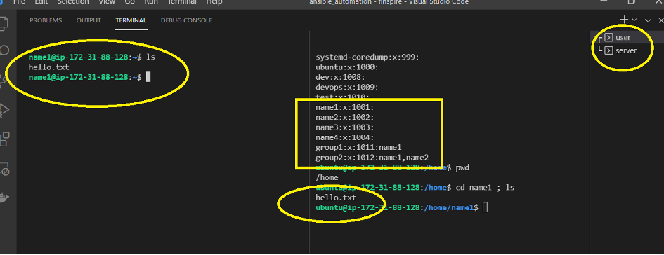 adding users to the groups via ansible