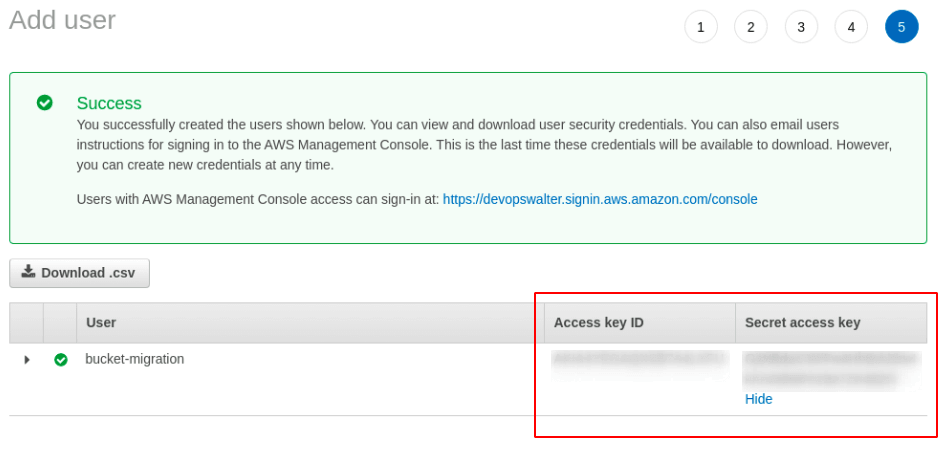 aws access key