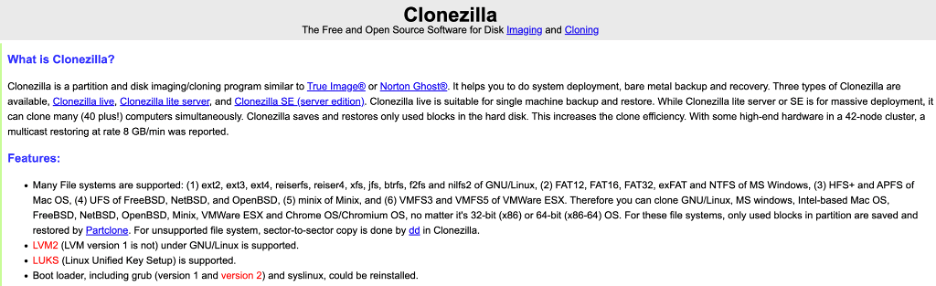 Clonezilla